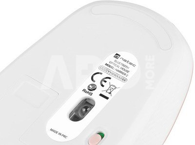 Natec Mouse, Harrier 2, Wired, 1600 DPI, Optical, White/Pink