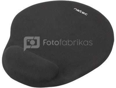 Natec Mouse Pad, Marmot, Black, Gel Filling 225x245 mm