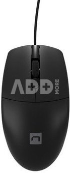 Natec Mouse, Ruff 2, Wired, 1000 DPI, Optical, Black