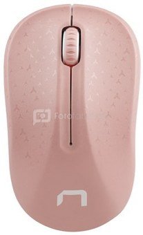 Natec Mouse, Toucan, Wireless, 1600 DPI, Optical, Pink-White