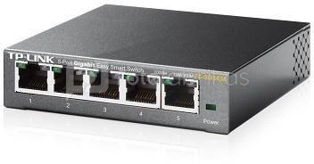 TP-LINK Switch TL-SG105E Web Management, Desktop, 1 Gbps (RJ-45) ports quantity 5, Power supply type External