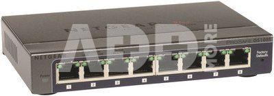 Netgear Switch ProSafe PLUS GS108E (8 x 10/100/1000Mbps, Desktop/Wallmount, Auto-uplink, DoS Attack Protection, VLAN) Retail (management via PC utility)