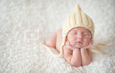 Newborn Ruffle Blanket Beige BERF