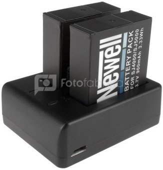 Newell SDC-USB two channel set & two SJ4000 battery packs for action cameras
