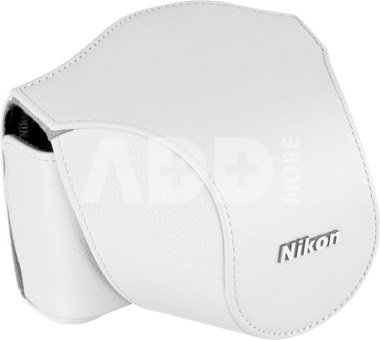 Nikon CB-N1000SD Body Case Set leather for Nikon V1 10mm white