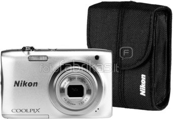 Nikon Coolpix A10 Kit (sidabrinis)