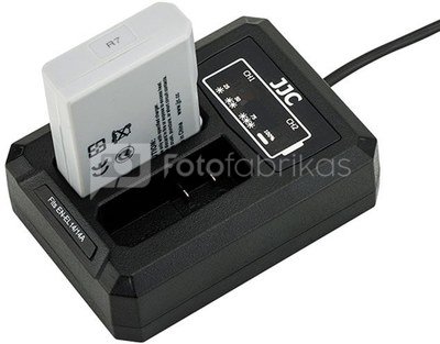 JJC Nikon DCH ENEL14A USB Dual BatteryCharger (voorNikon EN EL14/EN EL14A)
