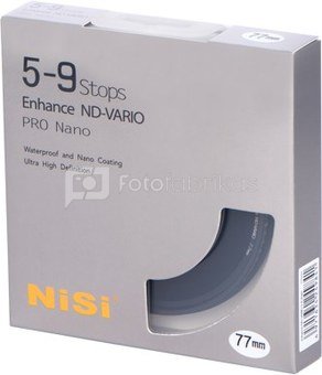 NISI FILTER ND-VARIO 5-9 STOPS PRO NANO 62MM