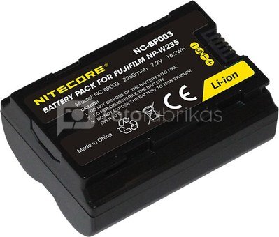 Nitecore NC BP003 (Fuji NP W235 Battery) 2250mAh