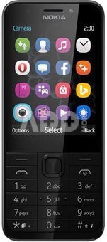 Nokia 230 Dual SIM (Dark Silver) 2.8" TFT 240x320/ 16MB RAM/ Camera(primary) 2 MP, LED flash, Camera(secondary) 2 MP, 480p, LED flash, Video 240p@15fps/ microSD, up to 32 GB/ microUSB 1.1, BT/ 124.6 x 53.4 x 10.9 mm / 91.8g