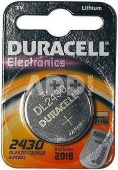 Not chargable batterie Duracell DL2430 3V (CR2430 / K2430L)