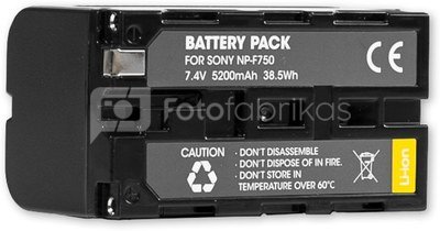 Nitecore NP F750 battery pack 5200mAh 38.5Wh