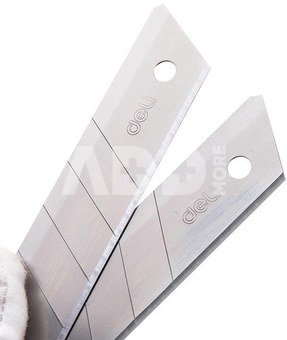 Nůž 25 mm 10 ks nožová hlava Deli Tools EDL-DP05 (stříbrná)