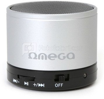 Omega Bluetooth speaker V3.0 Alu 3in1 OG47S, silver (42647)