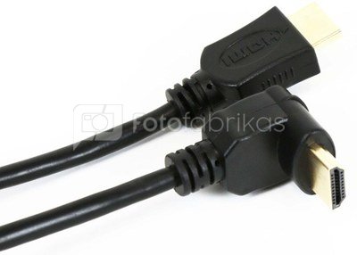 Omega cable HDMI-HDMI 5m angeled (41854)