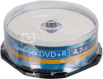 Omega DVD+R 4,7GB 16x 25шт