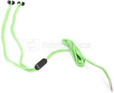 Omega Freestyle наушники + микрофон FH2112, зелёный