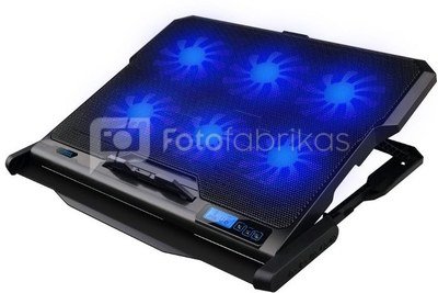 Omega laptop cooler pad Coolwave, black