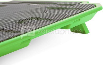 Omega охлаждающая подставка для ноутбука Ice Box, зеленый