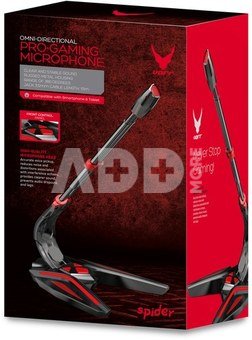Omega microphone Varr Spider VGMD2, red