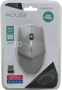 Omega мышка OM-413 Wireless, серый (42709)