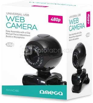Omega веб-камера OUWC480, черный