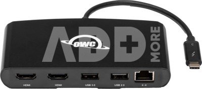 OWC DOCK THUNDERBOLT 3 MINI-DOCK - 5 PORT, 2 X HDMI, FEAT. 2 X HDMI 4K60, USB 3, USB 2, 1GB NETWORK