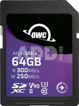 OWC SD ATLAS S ULTRA SDHC UHS-II R300/W250 (V90) 64GB
