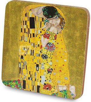 Padėkliukas Klimt paveikslo Bučinys motyvais 10,5x10,5 cm 107675