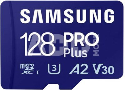 Paměťová karta Samsung PRO Plus microSDXC 128 GB U3 A2 V30 se čtečkou (MB-MD128SB/WW)