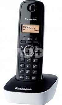 Panasonic KX-TG1611FXW Cordless phone, Black / LCD / Memory 50 numbers / Memory for 50 incoming numbers / (10levels) Auto-repeat, ringtone 12, selectable 16 tone / Wall-mount option