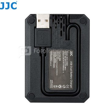 JJC Panasonic DCH BLG10 USB Dual Battery Charger (DMW BLG10/DMW BLE9, Leica BP DC15)