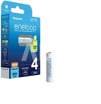 Panasonic eneloop rechargeable battery AAA 800 4BP