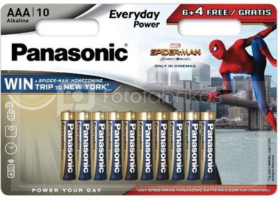 Батарейка Panasonic Everyday Power LR03EPS/10BW (6+4) S-M