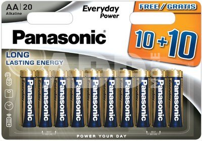 Panasonic Everyday Power батарейки LR6EPS/20BW (10+10)