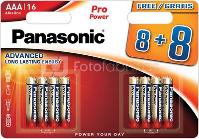 Батарейка Panasonic Pro Power LR03PPG/16B (8+8шт)