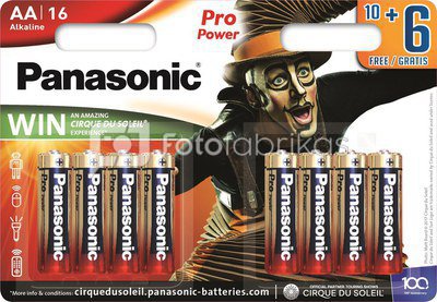 Panasonic Pro Power батарейки LR6PPG/16B 10+6 штук