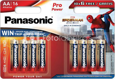 Panasonic Pro Power battery LR6PPG/16B 10+6pcs