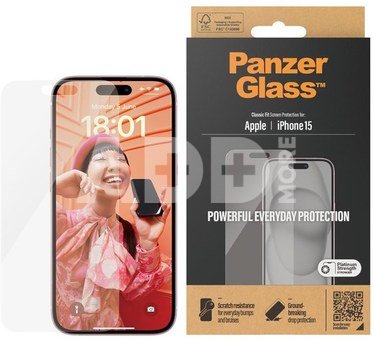 PanzerGlass Screen Protector iPhone 2023 6.1 | Classic Fit