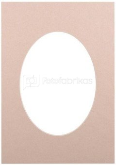 Passepartout 15x21, beige oval