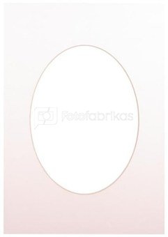 Passepartout 21x29.7, soft white oval