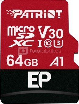 Patriot #Karta microSDXC PATRIOT 64GB V30