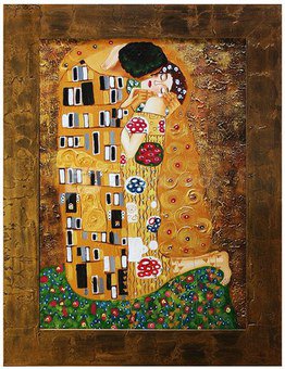 Paveikslas Klimt. Bučinys 63x84 cm 91361 (G06712)