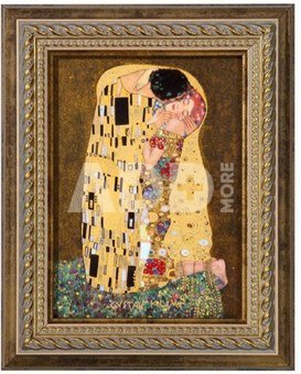 Paveikslas porcelianinis 16x19.5 cm Klimt. Bučinys 66-534-63-7 Goebel