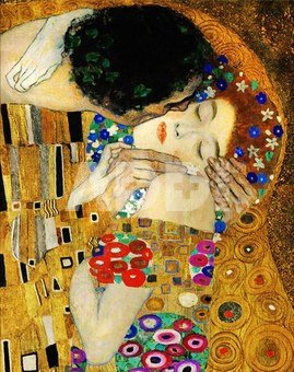 Paveikslo Klimt. Bučinys reprodukcija 90x60cm. 93731 G92693