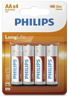 Philips Baterries LongLife AA 4pcs blister