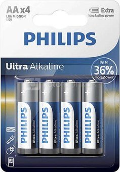 Philips Batteries Ultra Alkaline AA 4pcs blister