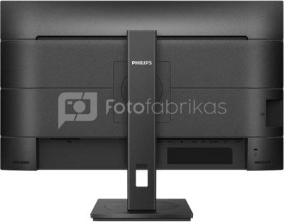 Philips LCD Monitor with USB-C 276B1/00 27 ", QHD, 2560 x 1440 pixels, IPS, 16:9, Black, 4 ms, 300 cd/m², W-LED system, 75 Hz, HDMI ports quantity 2
