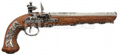 Pistoletas dekoratyvinis 1084/NQ Versalio dvikovinis 1810 m. 38 cm DENIX