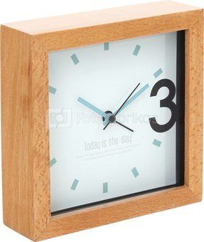 Platinet alarm clock April, wooden (43623)